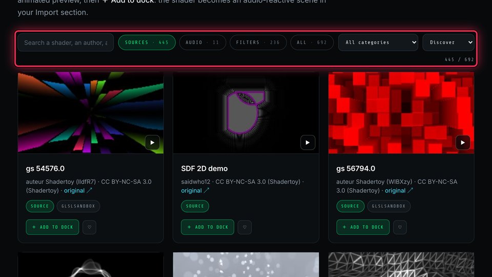 Shader library